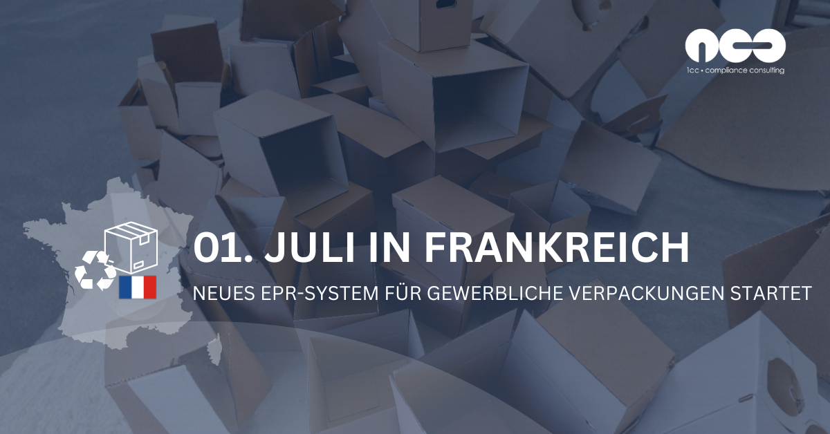 Neuer EPR-Bereich für gewerbliche Verpackungen startet am 1. Juli in Frankreich
