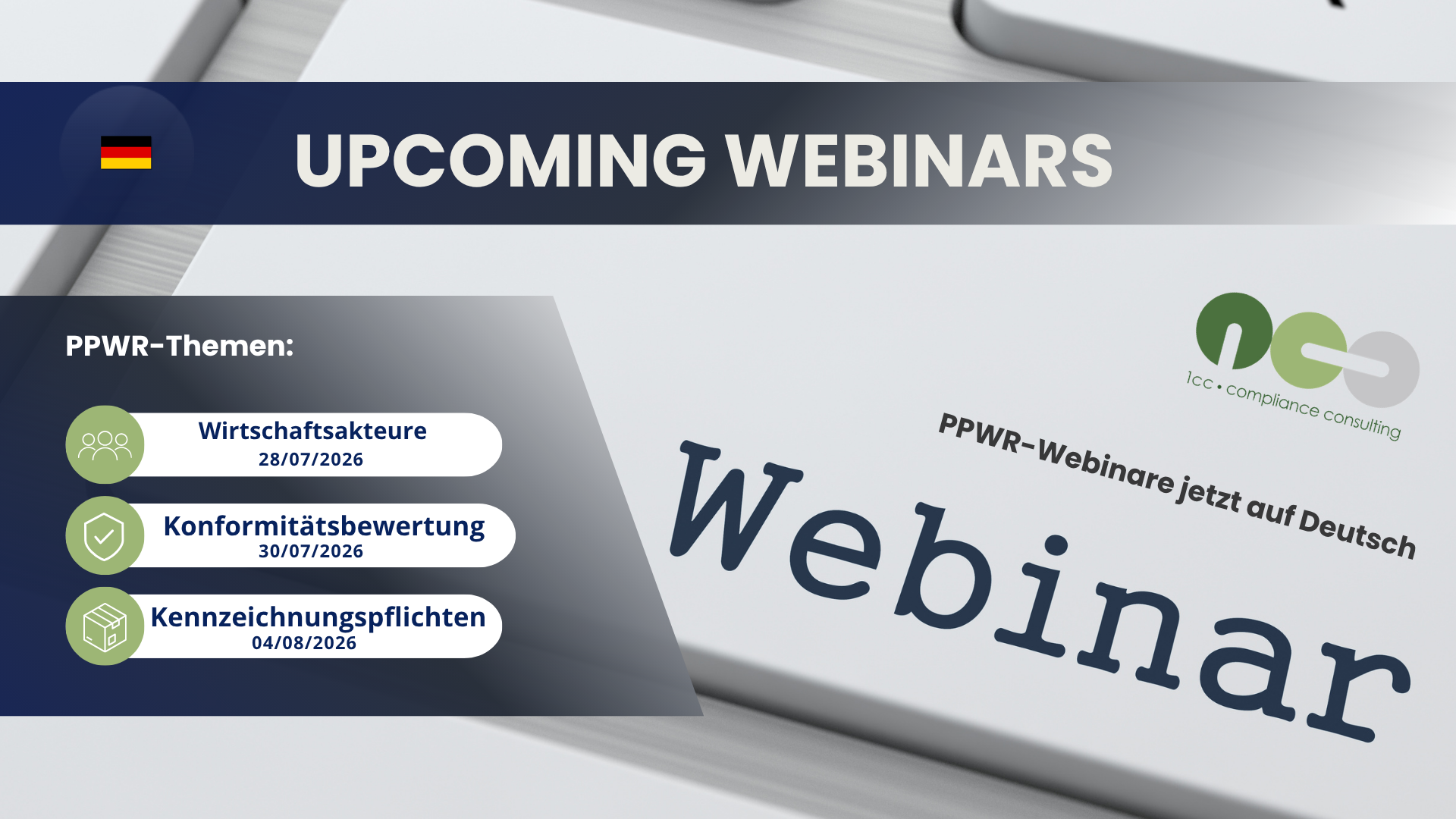 PPWR kompakt: Unsere Webinarreihe jetzt auf Deutsch